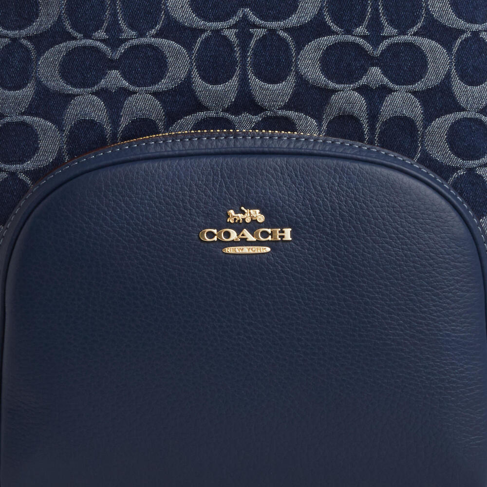 Court Backpack In Signature Denim
